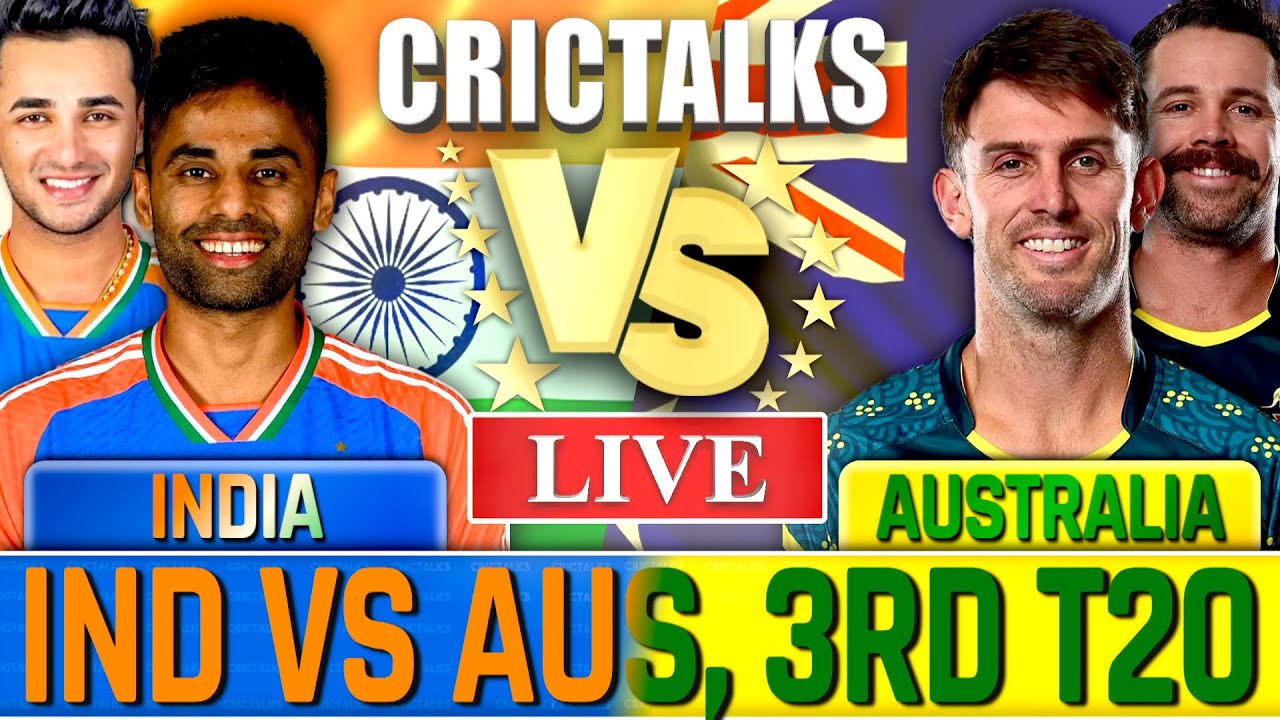 ๐ India vs Australia 3rd T20I Live Score & Commentary โ Watch the Action Live!