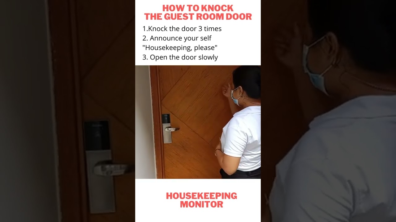 Hotel Housekeeping: Proper Guest Room Door Knock 🚪