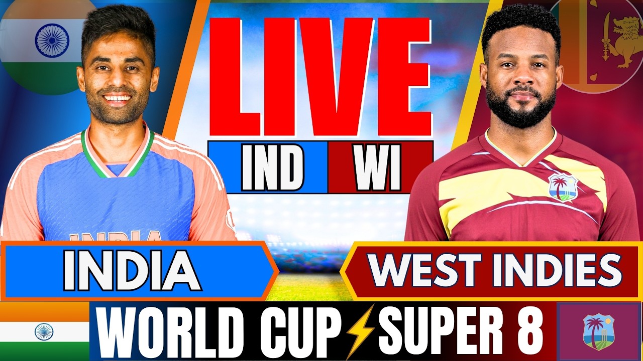 T20 World Cup: India vs West Indies Live Score & Commentary 🏏