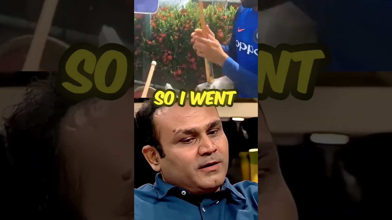 Sehwag's Unique Bat Grip Story 🏏