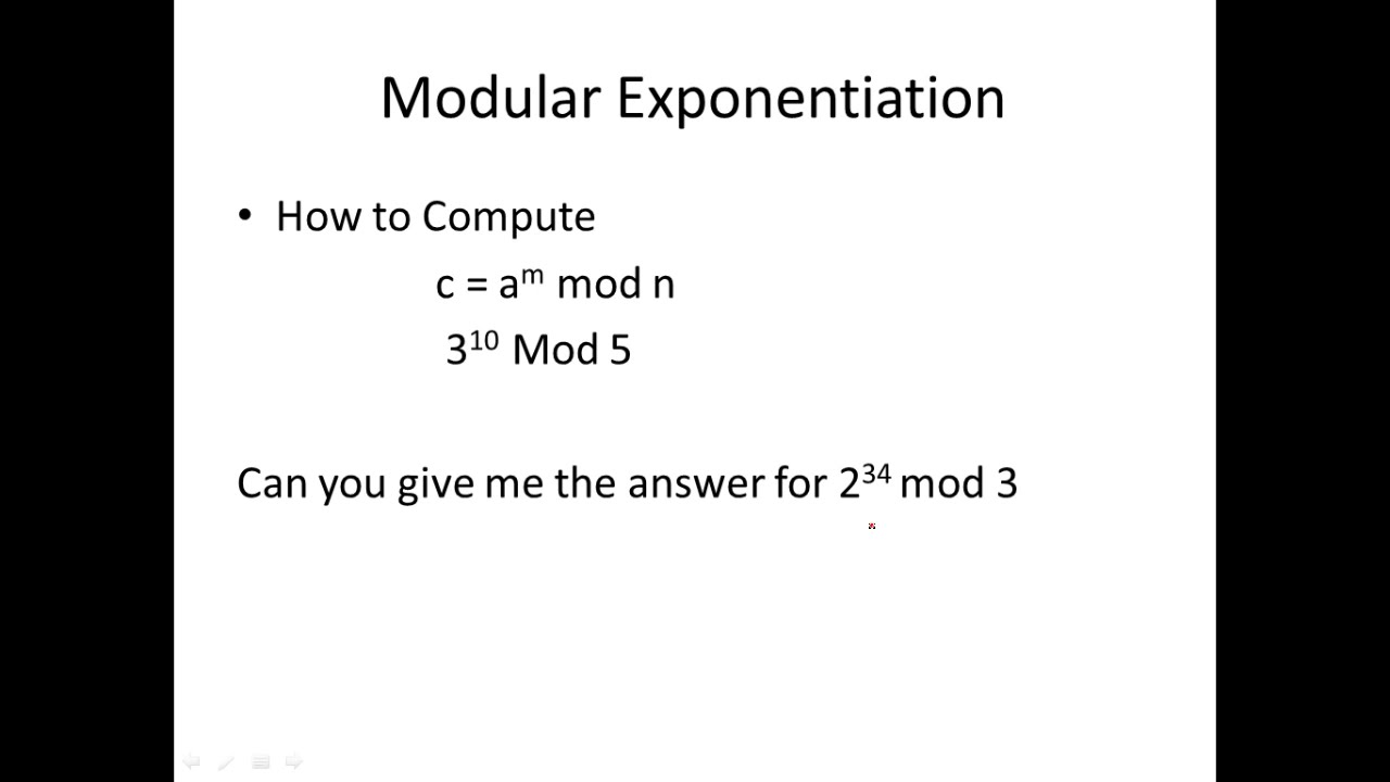 Master Modular Exponentiation: Key to Cryptography & Cybersecurity π