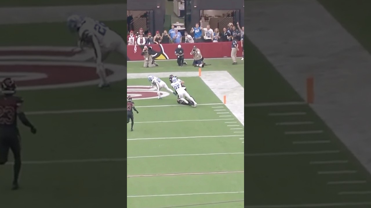 Sam LaPorta’s ankle INJURY occurred on this play.