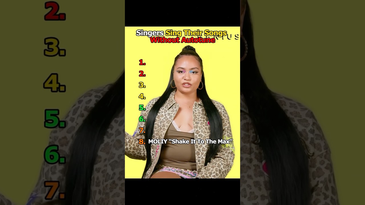 Singers Performing Their Songs Without Autotune