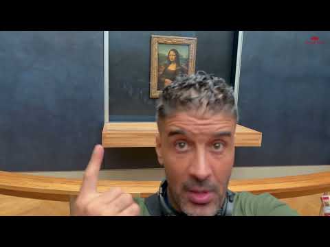 Monna Lisa , La Gioconda Louvre Paris .. شاهد الموناليزا و كأنّك أمامها متحف لُوفر باريس