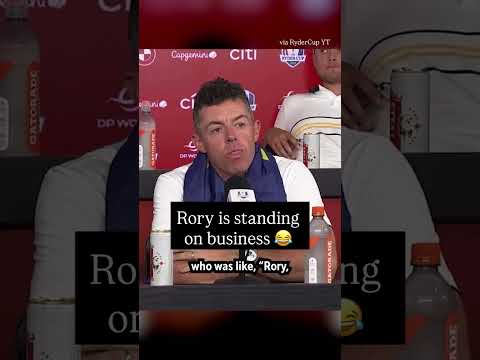 Rory is really, really good. Just ask him. 🤷♂️😂