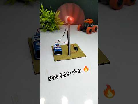 how to make mini table fan || dc motor mini project #motor #experiment #shorts