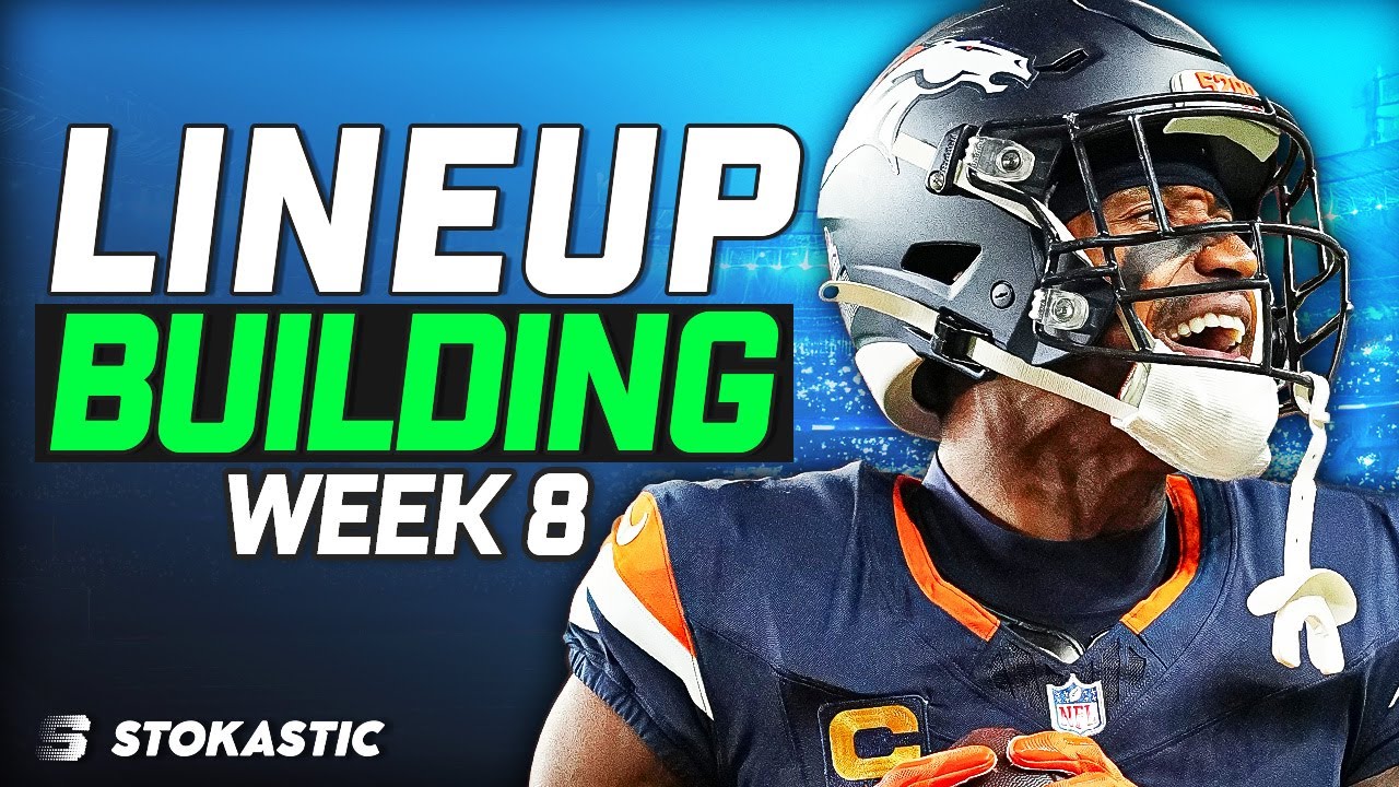 Week 8 NFL DFS: Single Lineup Strategy & Tools