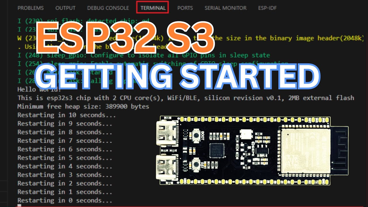 ESP32-S3 First LED Blink Tutorial 💡