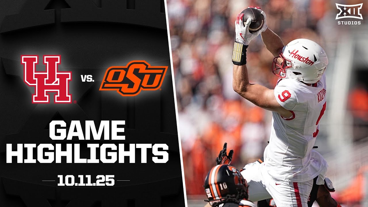 Houston vs. Oklahoma State | 2025 Big 12 Highlights 🏈