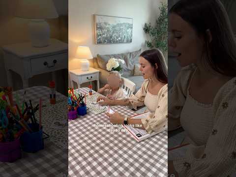 Our homeschool day step by step 🙌 #homeschooling #myfathersworld #mom #school #teach #kindergarten