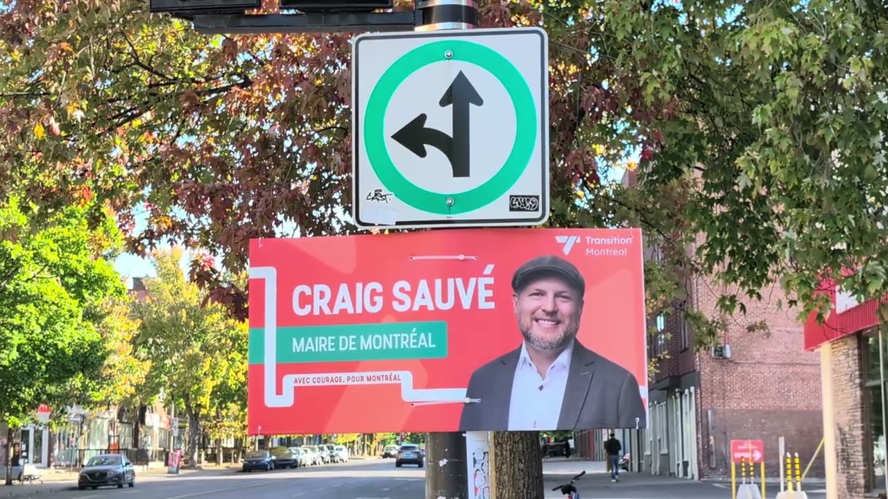 Craig Sauvé Launches Campaign for Transition Montréal Mayor 🚀 | Election Poster Out Now