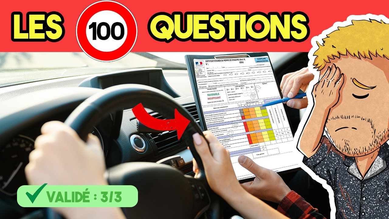 Les 100 Questions Clés pour Réussir votre Permis 🚗
