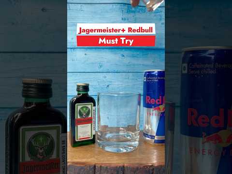 Jägermeister+ Redbull must try #jägermeister #shorts #drink