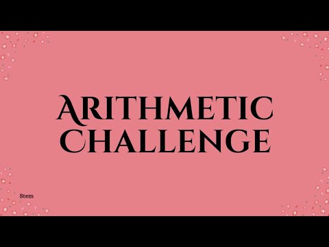 ARITHMETIC CHALLENGE | ADDITION, SUBTRACTION, MULTIPLICATION & DIVISION | SPEED MATH