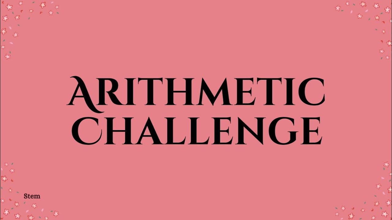 Ultimate Arithmetic Challenge: Boost Your Speed in Addition, Subtraction, Multiplication & Division! âš¡