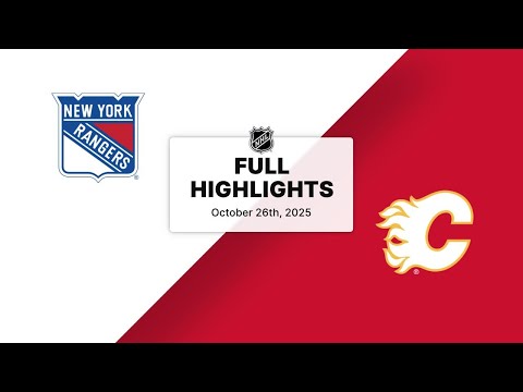 NHL Highlights | Rangers vs. Flames | October 26, 2025
