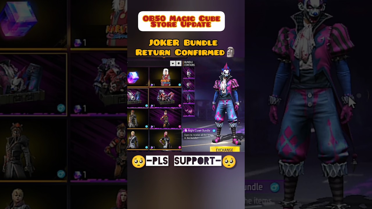 Magic Cube Store OB50 Update & Free Fire Event🔥