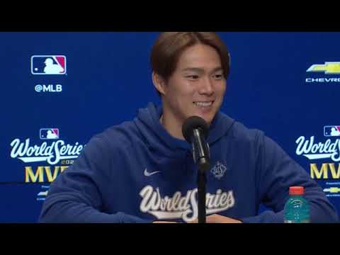 山本由伸、ドジャースで2025年ワールドシリーズ優勝後インタビュー (Yoshinobu Yamamoto Japanese Interview After World Series Game 7)