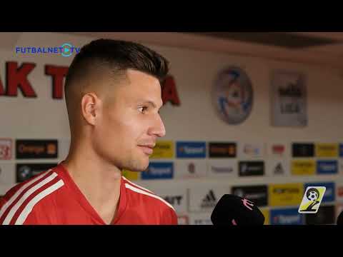 Dominik Takáč po zápase Slovnaft Cup medzi FC Spartak Trnava - MFK Zemplín Michalovce