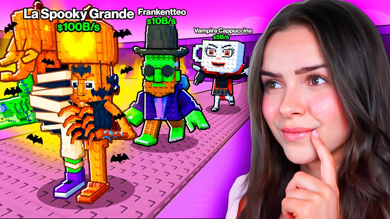 Unlocked All New Spooky Brainrot Skins! 👻 | Must-See Roblox Gameplay
