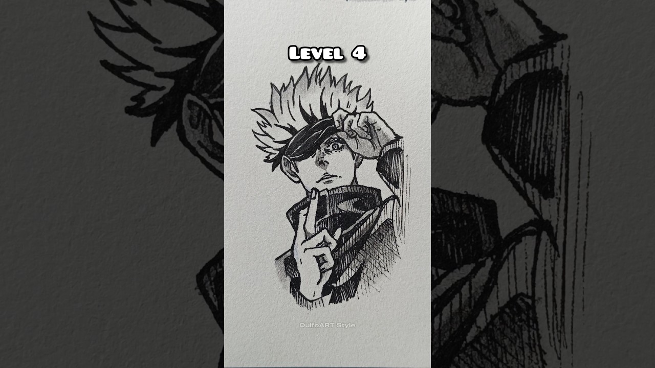 Learn to Draw Gojo Satoru at Various Levels 🎨