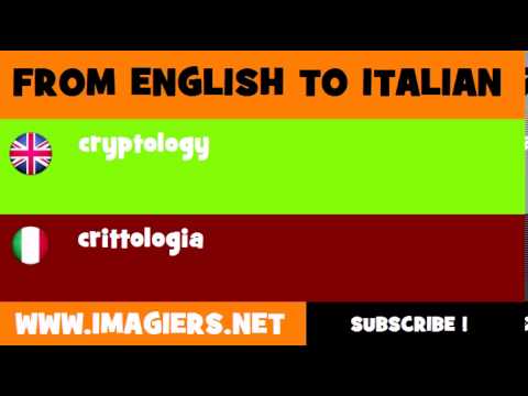 How to say cryptology in Italian