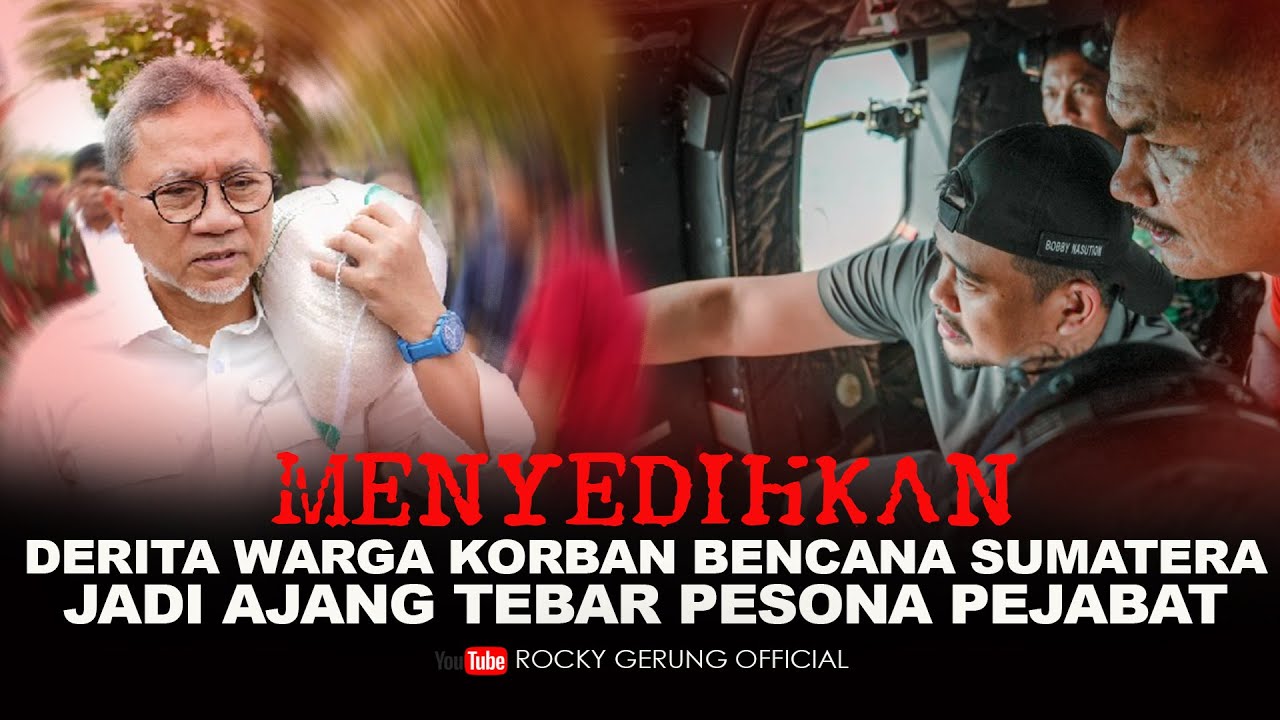 MENYEDIHKAN! DERITA WARGA KORBAN BENCANA SUMATERA JADI AJANG TEBAR PESONA PEJABAT