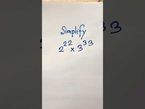 A tricky Olympiad exponential math problem #maths #mathematics #multiplication #shorts