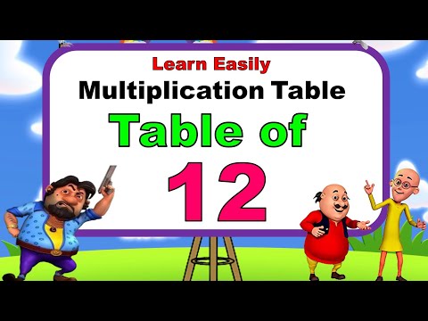 Multiplication Table of 12 | 12 ka table | Math table | 12 ka pahada | Table tricks