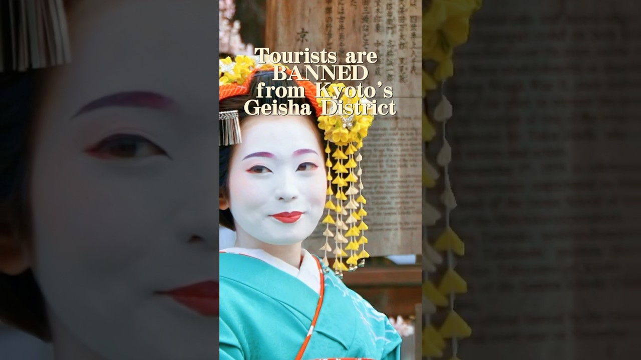 Tourists Banned from Kyoto’s Gion Geisha District 🚫