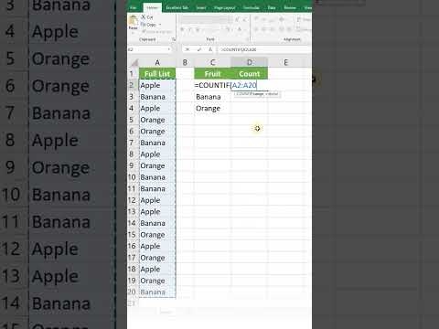 How to Count Distinct Values In Excel #excel