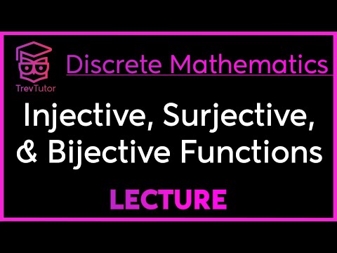 INJECTIVE, SURJECTIVE, and BIJECTIVE FUNCTIONS - DISCRETE MATHEMATICS