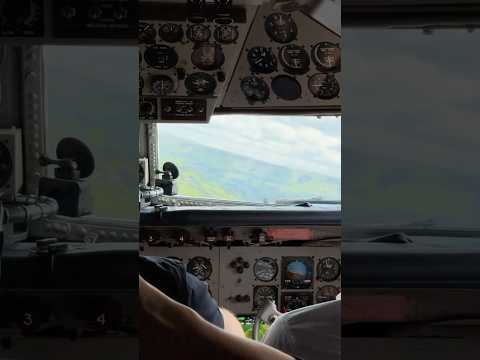Mach Loop approach from the Douglas DC 6 Cockpit ✈️ #machloop #dc6 #flyingbulls #douglasdc6 #fyp