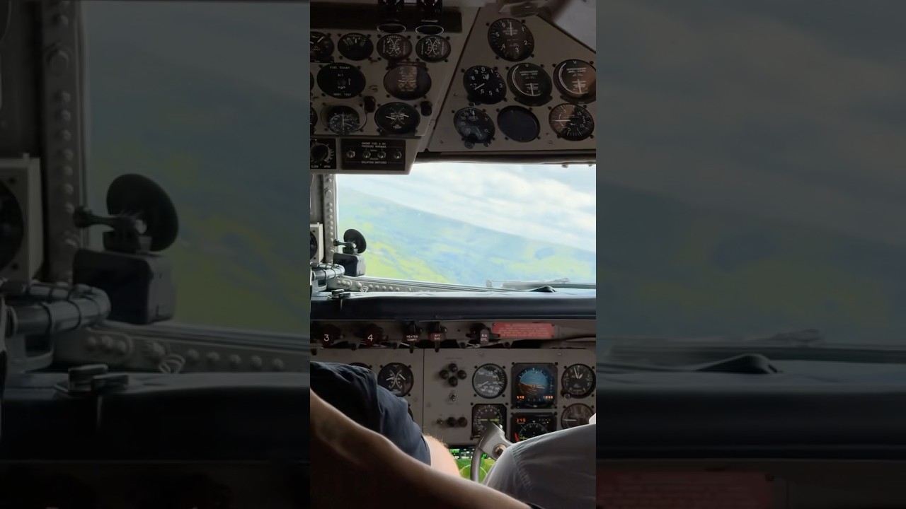 Experience the Mach Loop Approach from the Douglas DC-6 Cockpit ✈️