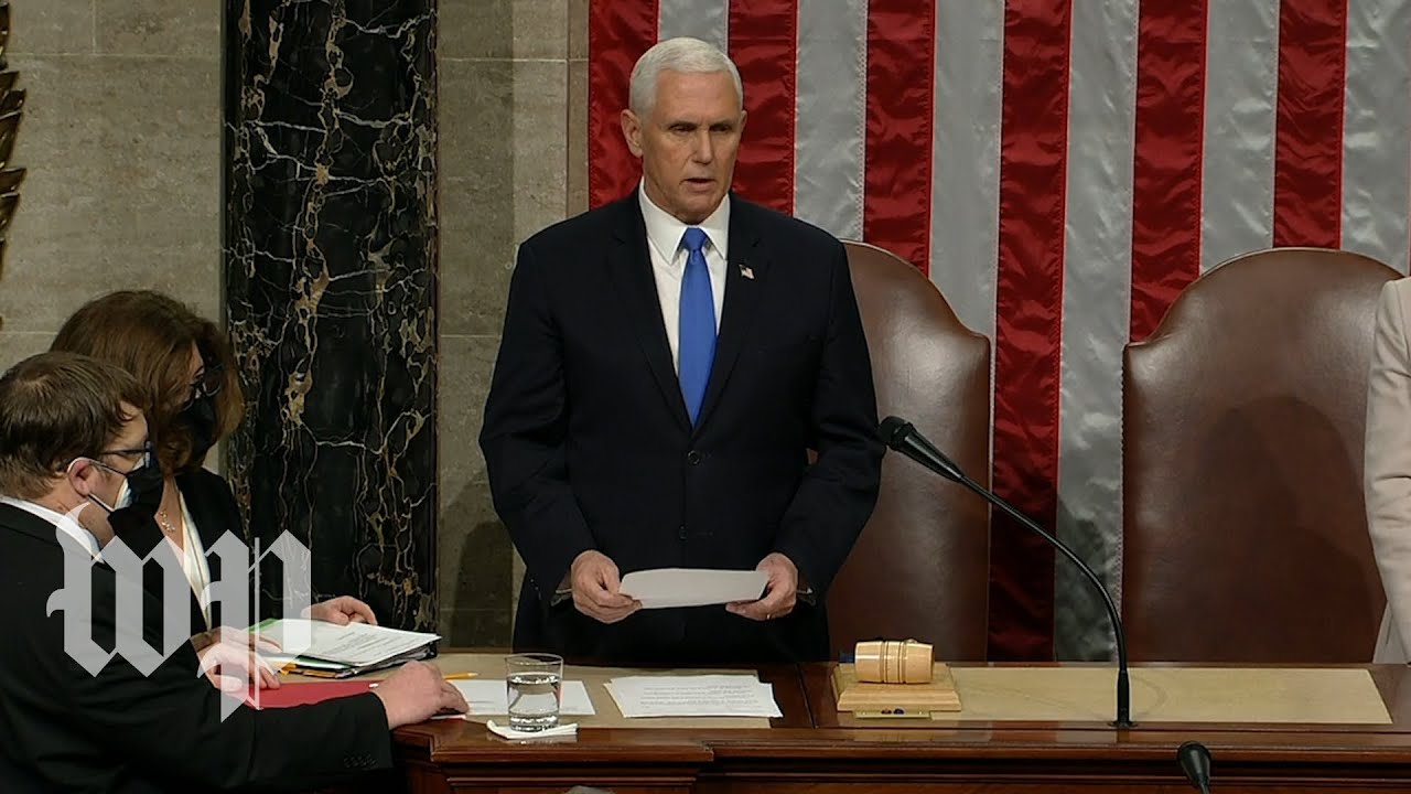 Pence Declares Biden Winner of 2020 Election 🗳️