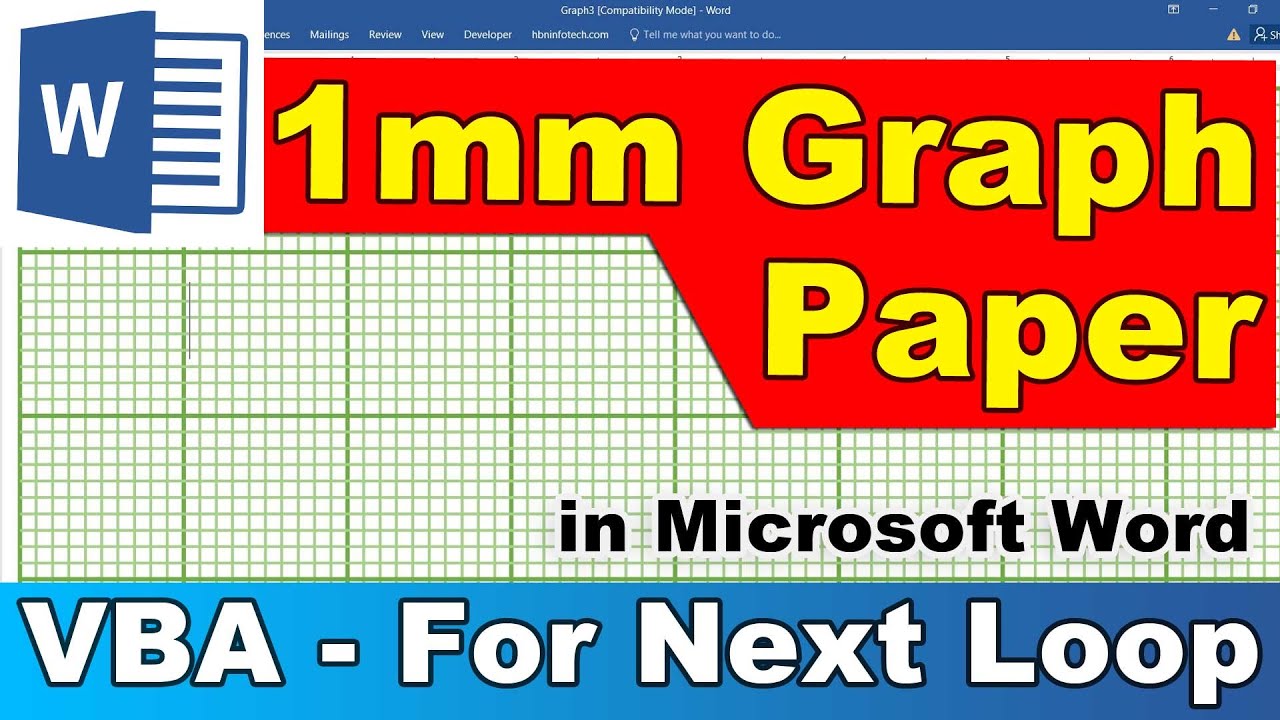 Create 1mm Graph Paper in Word with VBA 📄
