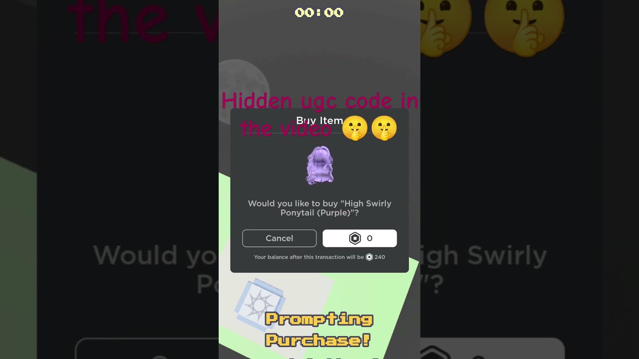 Find the Hidden UGC Code in the Video! 🟪