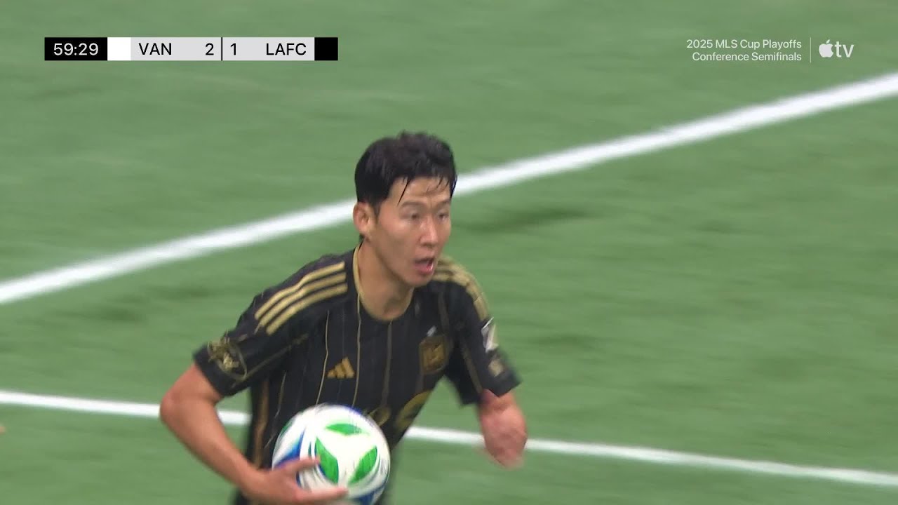 Son Heung-Min BATTLES LAFC Back Into The Match With A GOAL! | 2025 Audi MLS Cup Playoffs