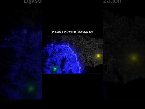 Dijkstra's Algorithms Visualization #coding #dsa #dijkstra #algorithm #programming #developer