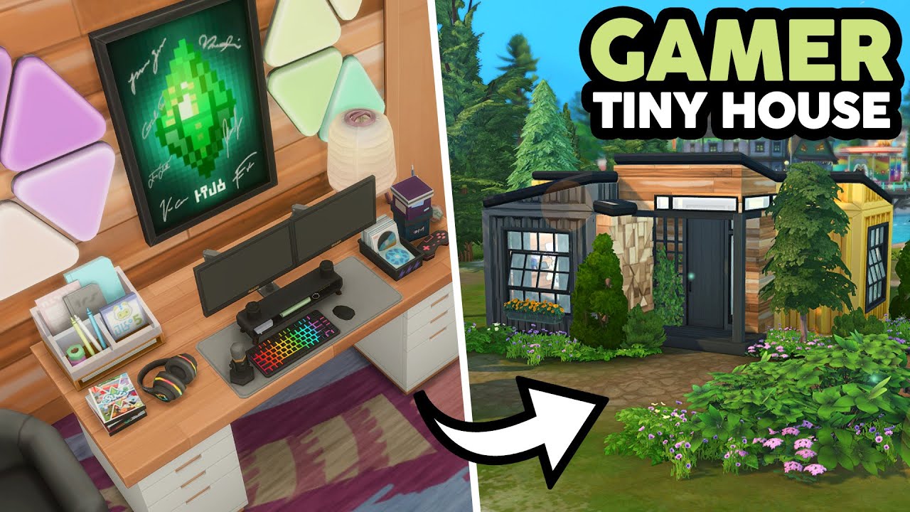 Gamer Tiny House 🎮 | The Sims 4 Speed Build