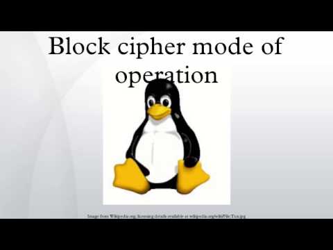 Block cipher mode of operation
