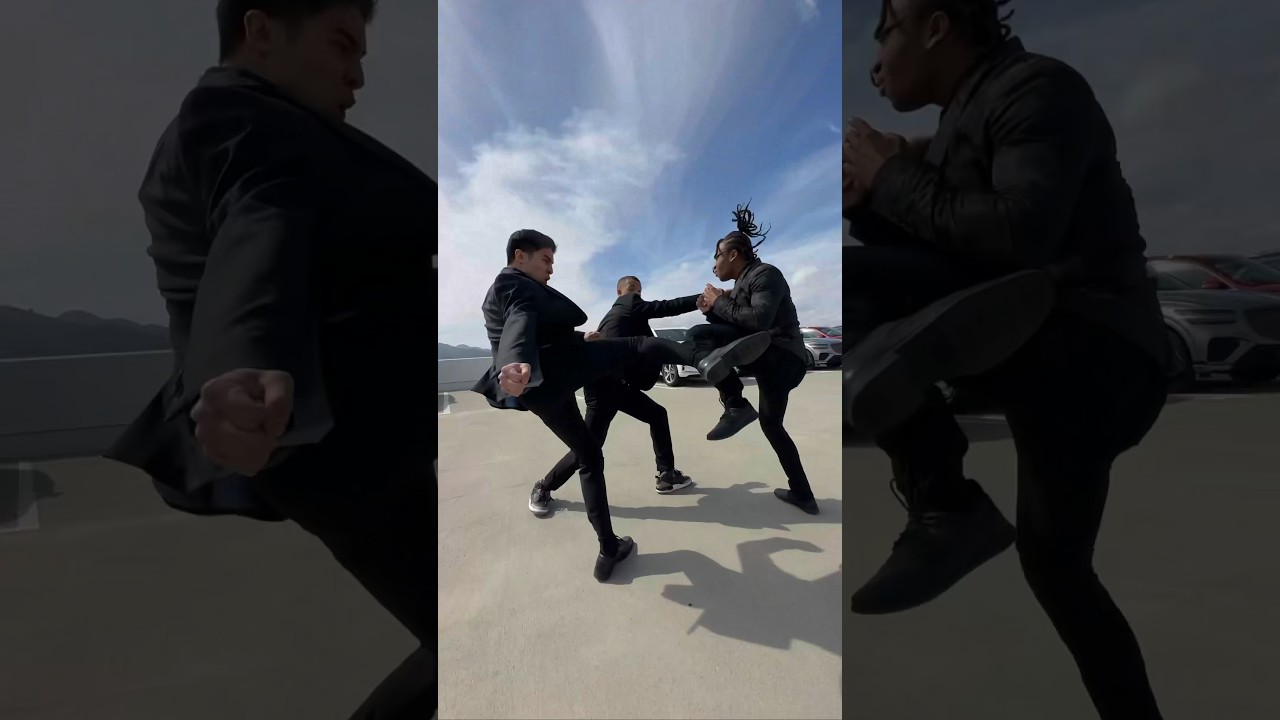 1 Epic 1v3 Rooftop Fight! 🔥 Watch the Action Unfold