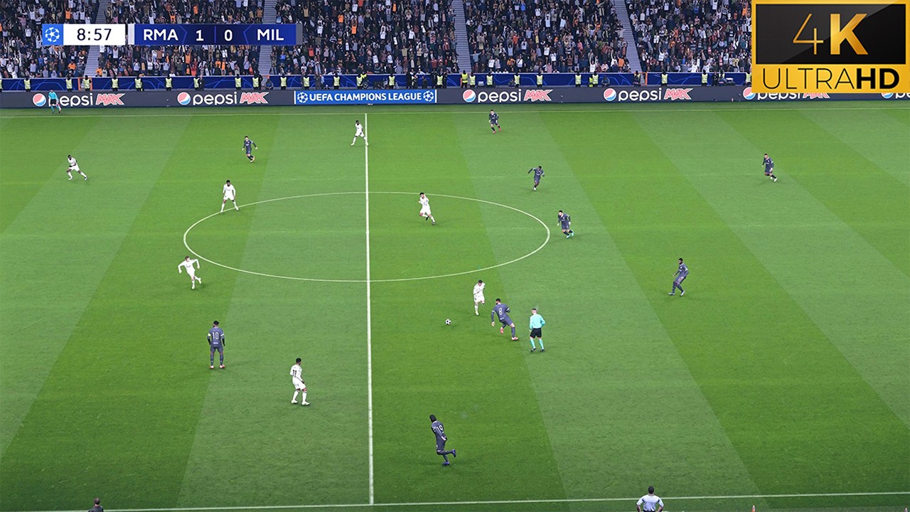 PES 2025 4K Ultra Realism: Real Madrid vs AC Milan ⚽