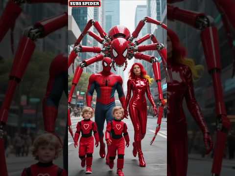 Spiderman With spider And Hulk Gorila With Thier Family #marveltoys #spideman