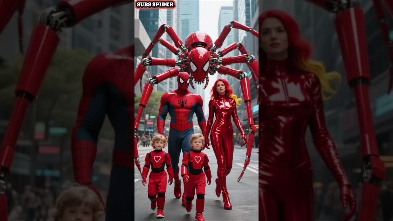 Spider-Man & Hulk with Family 🕷️🦍