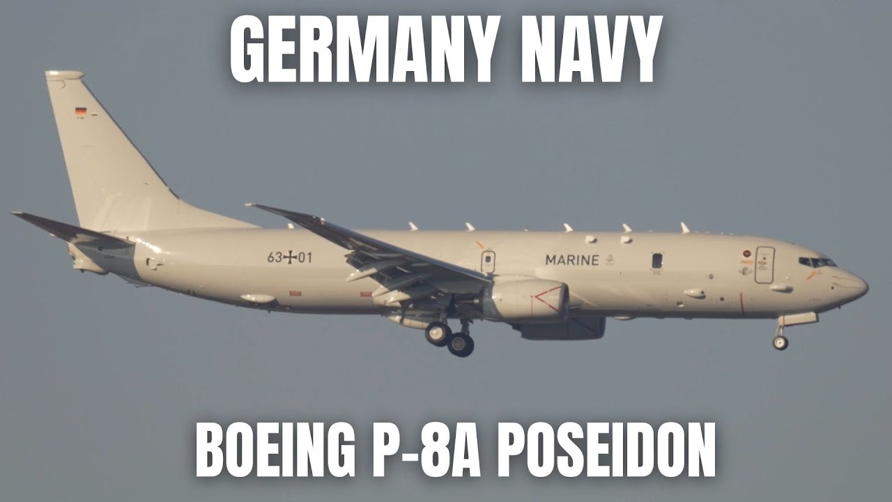 Germany Navy's First Boeing P-8A Poseidon Lands in Berlin ✈️