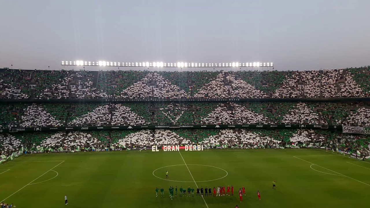¡Increíble! Himno del Betis cantado por más de 53,000 hinchas en el derbi contra Sevilla FC 🎶