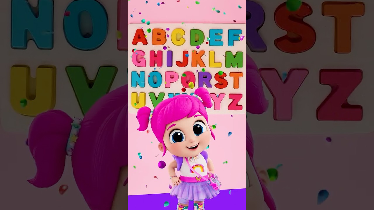 Learn the Alphabet with Rainbow Wooden Letters 🌈