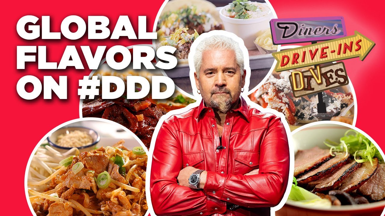 Global Flavors on #DDD with Guy Fieri | Diners, Drive-Ins and Dives | Food Network
