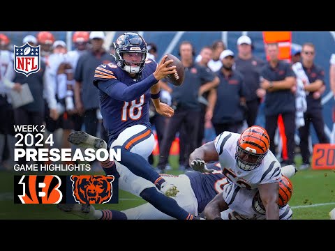 Cincinnati Bengals vs. Chicago Bears | 2024 Preseason Week 2 Game Highlights